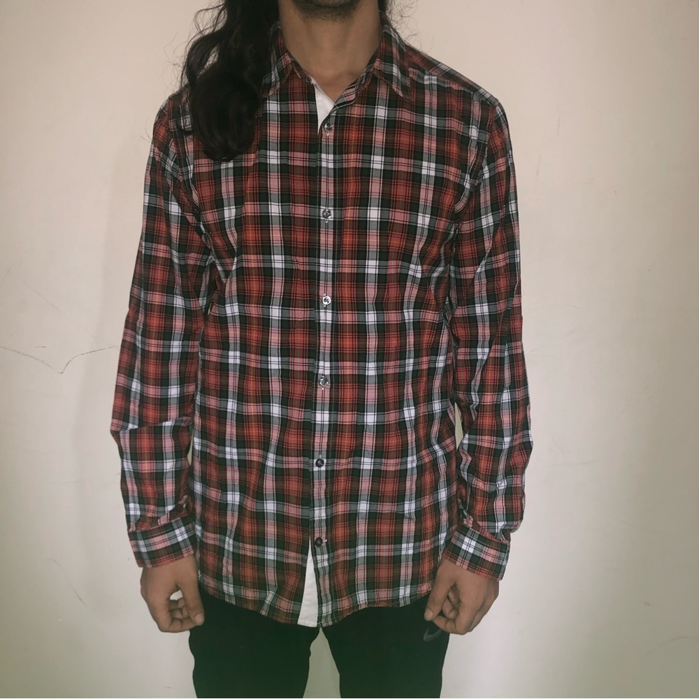 Christmas button down mens shirt